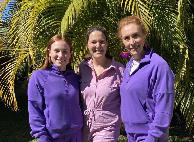 Diversity and Inclusion is Valued and Supported at Umwelt, three females on Wear It Purple Day
