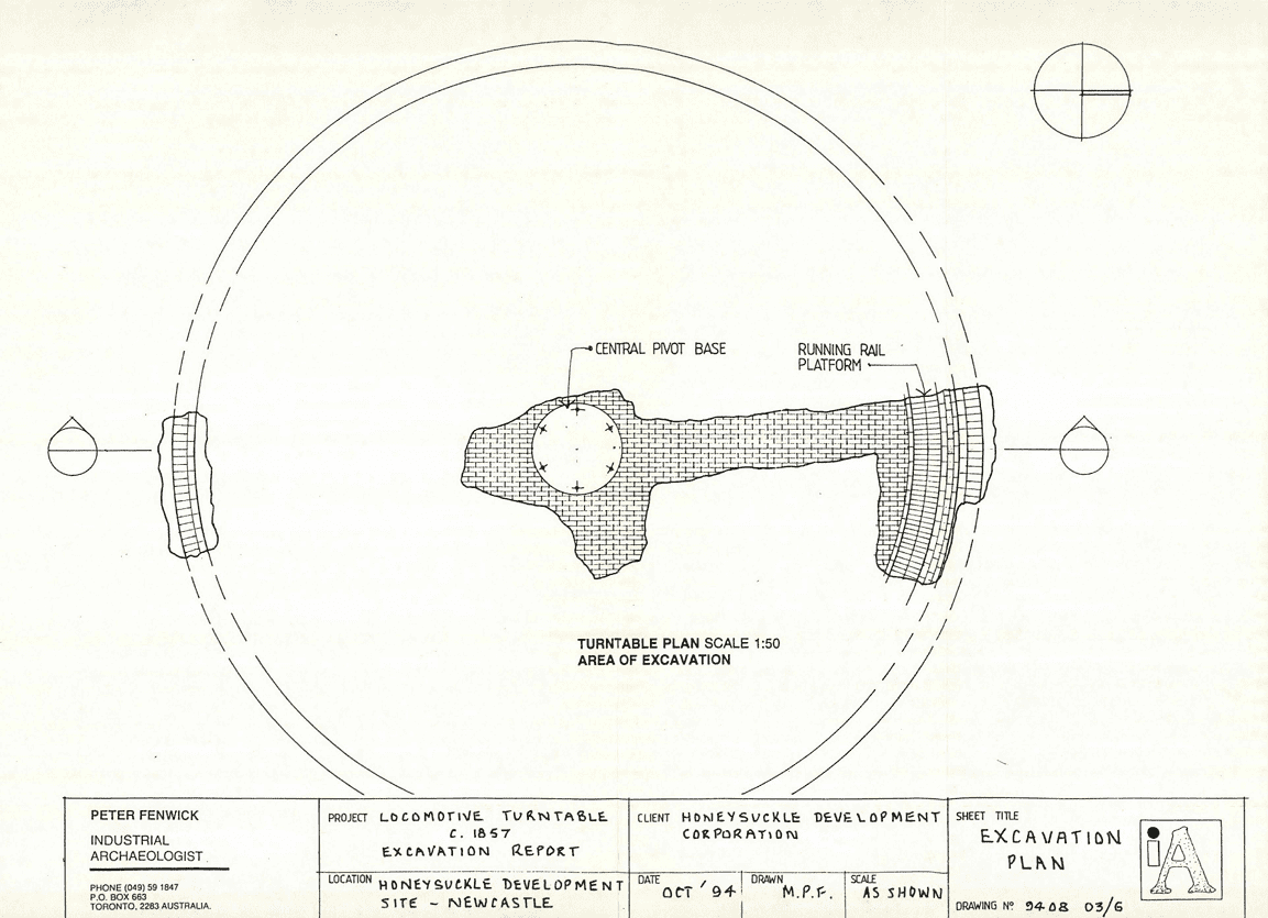 Peter Fenwick Excavation Plan_Honeysuckle Point Locomotive Turntable